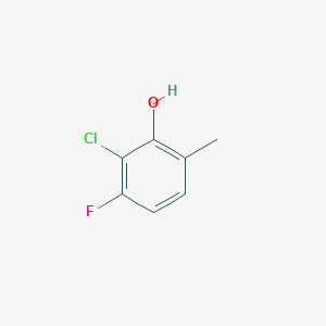 molecular formula C7H6ClFO B14027468 2-Chloro-3-fluoro-6-methylphenol 