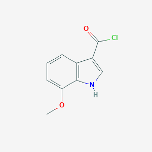 molecular formula C10H8ClNO2 B140275 7-methoxy-1H-indole-3-carbonyl chloride CAS No. 128717-78-2