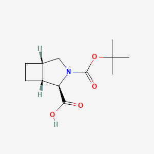 molecular formula C12H19NO4 B14027527 Rac-(1R,2R,5S)-3-(tert-butoxycarbonyl)-3-azabicyclo[3.2.0]heptane-2-carboxylic acid 