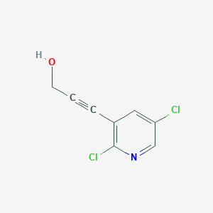 molecular formula C8H5Cl2NO B1402753 3-(2,5-Dichloropyridin-3-yl)prop-2-yn-1-ol CAS No. 1346447-35-5