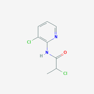 molecular formula C8H8Cl2N2O B1402763 2-Chloro-N-(3-chloropyridin-2-yl)propanamide CAS No. 1365963-19-4