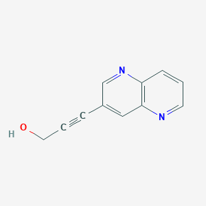 molecular formula C11H8N2O B1402765 3-(1,5-Naphthyridin-3-yl)prop-2-yn-1-ol CAS No. 1346446-91-0