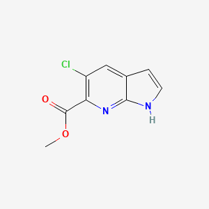 molecular formula C9H7ClN2O2 B1402767 methyl 5-chloro-1H-pyrrolo[2,3-b]pyridine-6-carboxylate CAS No. 1305324-76-8