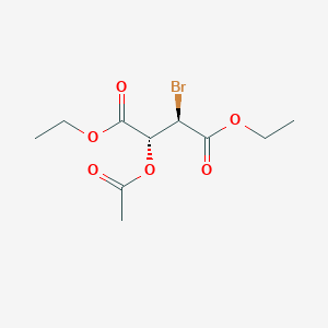 molecular formula C10H15BrO6 B1402771 (2R,3R)-Diethyl 2-acetoxy-3-bromosuccinate CAS No. 74213-59-5
