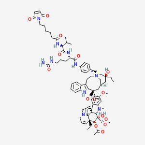 molecular formula C74H97N10O15+ B14027720 MC-Val-Cit-PAB-vinblastine 