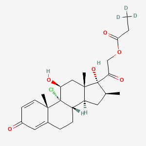 molecular formula C25H33ClO6 B14027766 Beclomethasone 21-monopropionate-3,3,3-D3 