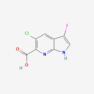 5-chloro-3-iodo-1H-pyrrolo[2,3-b]pyridine-6-carboxylic acid