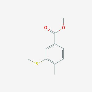 molecular formula C10H12O2S B14027851 Methyl 4-methyl-3-(methylthio)benzoate 