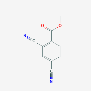 molecular formula C10H6N2O2 B1402786 Methyl 2,4-dicyanobenzoate CAS No. 58331-99-0