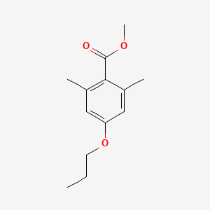 molecular formula C13H18O3 B14027884 Methyl 2,6-dimethyl-4-propoxybenzoate 