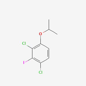 molecular formula C9H9Cl2IO B14027901 1,3-Dichloro-2-iodo-4-isopropoxybenzene 