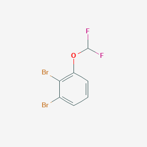 molecular formula C7H4Br2F2O B14027935 1,2-Dibromo-3-(difluoromethoxy)benzene 