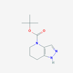 molecular formula C11H17N3O2 B1402800 tert-Butyl 6,7-dihydro-2H-pyrazolo[4,3-b]pyridine-4(5H)-carboxylate CAS No. 1393845-78-7