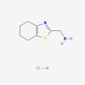 (4,5,6,7-Tetrahydro-1,3-benzothiazol-2-ylmethyl)amine hydrochloride