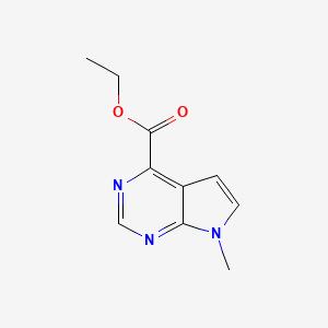 ethyl 7-methyl-7H-pyrrolo[2,3-d]pyrimidine-4-carboxylate