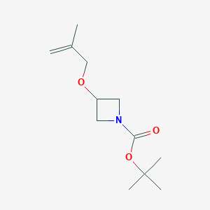 molecular formula C12H21NO3 B1402811 tert-Butyl 3-((2-methylallyl)oxy)azetidine-1-carboxylate CAS No. 1380571-73-2