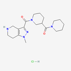 1-Methyl-3-{[3-(piperidin-1-ylcarbonyl)piperidin-1-yl]carbonyl}-4,5,6,7-tetrahydro-1H-pyrazolo[4,3-c]pyridine