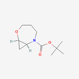 molecular formula C11H19NO3 B14028164 tert-butyl (1R,7S)-2-oxa-6-azabicyclo[5.1.0]octane-6-carboxylate 