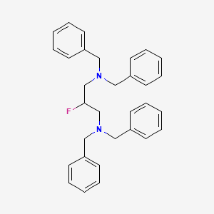 molecular formula C31H33FN2 B14028189 N1,N1,N3,N3-Tetrabenzyl-2-fluoropropane-1,3-diamine 