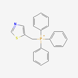 molecular formula C22H19NPS+ B14028219 Triphenyl(thiazol-5-ylmethyl)phosphonium 