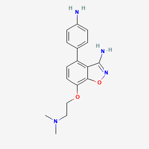 4-(4-Amino-phenyl)-7-(2-dimethylamino-ethoxy)-benzo[d]isoxazol-3-ylamine
