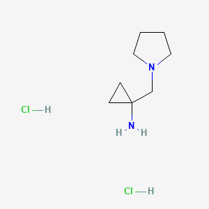 [1-(Pyrrolidin-1-ylmethyl)cyclopropyl]amine dihydrochloride