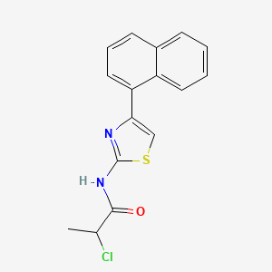 2-Chloro-N-[4-(1-naphthyl)-1,3-thiazol-2-yl]propanamide