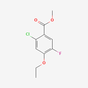 molecular formula C10H10ClFO3 B14028291 Methyl 2-chloro-4-ethoxy-5-fluorobenzoate 