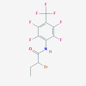 2-Bromo-N-[2,3,5,6-tetrafluoro-4-(trifluoromethyl)phenyl]butanamide