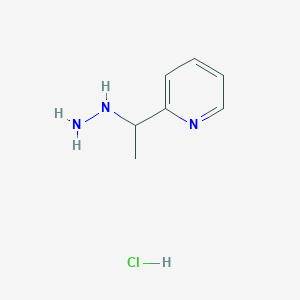 2-(1-Hydrazinoethyl)pyridine hydrochloride