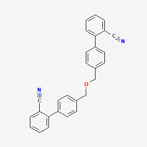 molecular formula C28H20N2O B14028335 4',4'''-(Oxybis(methylene))bis(([1,1'-biphenyl]-2-carbonitrile)) 