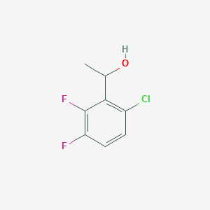 molecular formula C8H7ClF2O B14028339 1-(6-Chloro-2,3-difluorophenyl)ethanol 