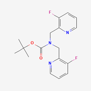 molecular formula C17H19F2N3O2 B1402834 叔丁基双((3-氟吡啶-2-基)甲基)氨基甲酸酯 CAS No. 1346447-11-7