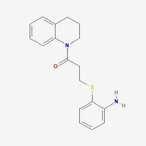 (2-{[3-(3,4-Dihydroquinolin-1(2H)-yl)-3-oxopropyl]thio}phenyl)amine