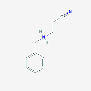 molecular formula C10H13N2+ B14028397 Benzyl(2-cyanoethyl)azanium 