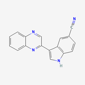 3-Quinoxalin-2-yl-1H-indole-5-carbonitrile