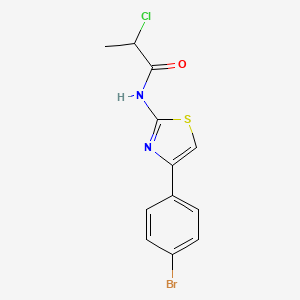 N-[4-(4-Bromophenyl)-1,3-thiazol-2-yl]-2-chloropropanamide