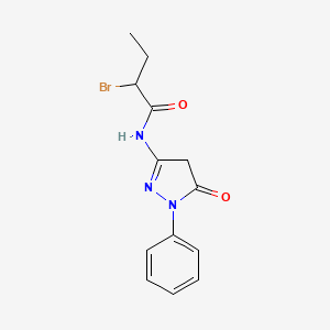2-Bromo-N-(5-oxo-1-phenyl-4,5-dihydro-1H-pyrazol-3-yl)butanamide