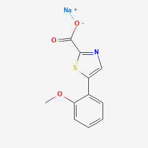 Sodium 5-(2-methoxyphenyl)-1,3-thiazole-2-carboxylate
