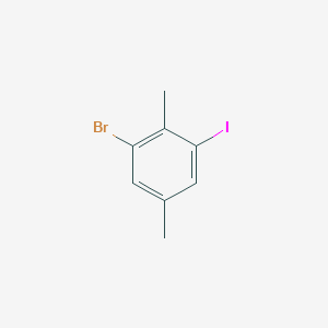 molecular formula C8H8BrI B14028541 1-Bromo-3-iodo-2,5-dimethylbenzene 