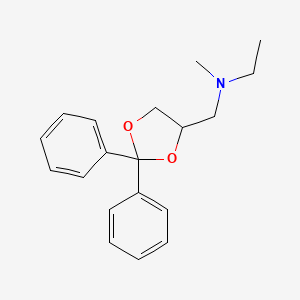 molecular formula C19H23NO2 B14028557 N-((2,2-Diphenyl-1,3-dioxolan-4-YL)methyl)-N-methylethanamine 