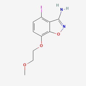 4-Iodo-7-(2-methoxy-ethoxy)-benzo[d]isoxazol-3-ylamine