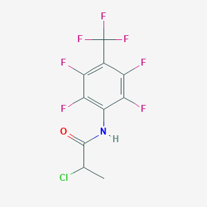 2-Chloro-N-[2,3,5,6-tetrafluoro-4-(trifluoromethyl)phenyl]propanamide