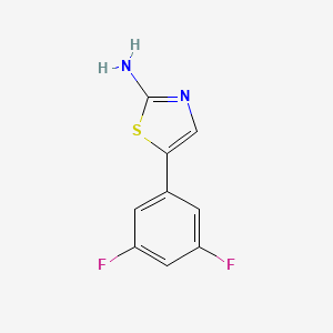 molecular formula C9H6F2N2S B14028683 5-(3,5-Difluorophenyl)thiazol-2-amine 