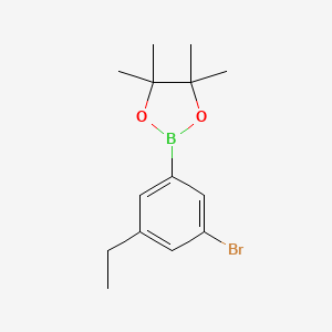 molecular formula C14H20BBrO2 B14028707 2-(3-Bromo-5-ethylphenyl)-4,4,5,5-tetramethyl-1,3,2-dioxaborolane 