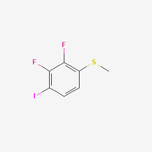 molecular formula C7H5F2IS B14028729 (2,3-Difluoro-4-iodophenyl)(methyl)sulfane 