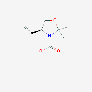 molecular formula C12H21NO3 B140288 (S)-2,2-Dimethyl-4-vinyl-oxazolidine-3-carboxylic acid tert-butyl ester CAS No. 133625-87-3