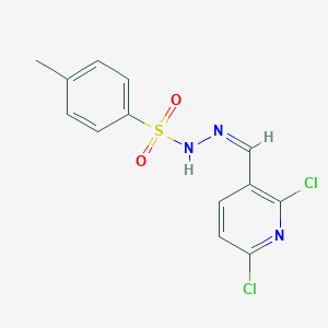 molecular formula C13H11Cl2N3O2S B14028829 N'-[(1E)-(2,6-Dichloropyridin-3-yl)methylidene]-4-methylbenzenesulfonohydrazide 