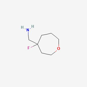 molecular formula C7H14FNO B14028847 (4-Fluorooxepan-4-YL)methanamine 