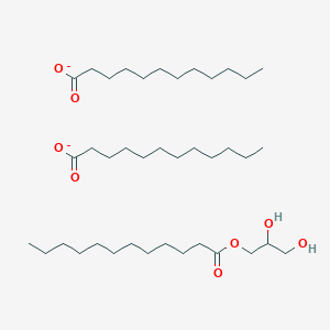 molecular formula C39H76O8-2 B14028853 2,3-Dihydroxypropyl dodecanoate;dodecanoate 